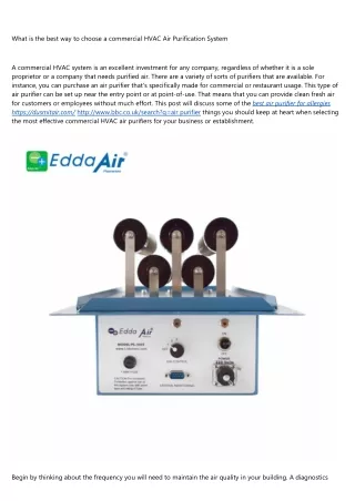 More Info On Commercial Air Purifier