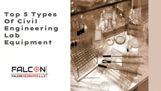 Top 5 Types Of Civil Engineering Lab Equipment