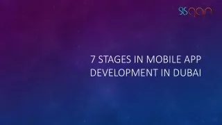 7 stages in mobile app development in Dubai
