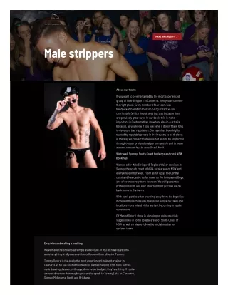 Male Strippers Waiters Canberra