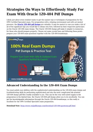 1Z0-416 PDF Dumps To Take care of Planning Issues