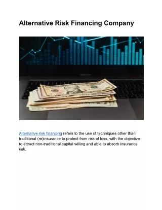 Alternative Risk Financing Company