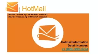How Do I access my old Hotmail account?