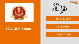 SSC JHT Govt Exam