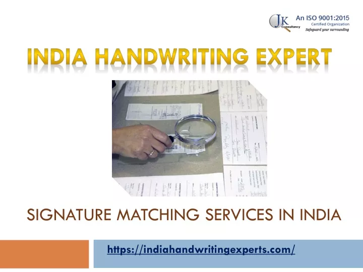 signature matching services in india