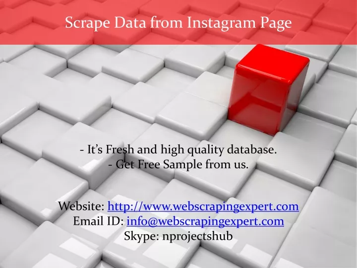 scrape data from instagram page