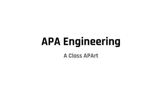 APA Engineering - Introduction 1