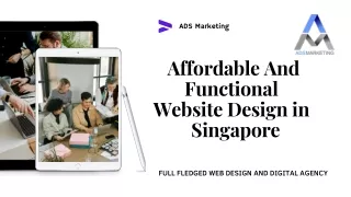 Affordable And Functional  Website Design in  Singapore