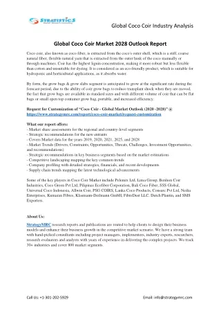 global coco coir industry analysis
