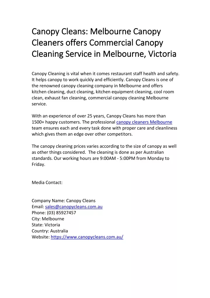 canopy cleans melbourne canopy canopy cleans
