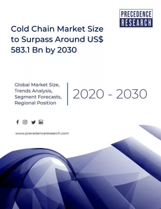 cold chain market size to surpass around