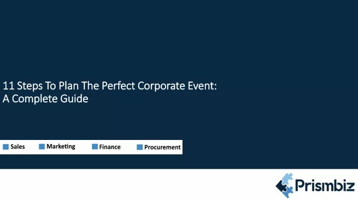 11 steps to plan the perfect corporate event