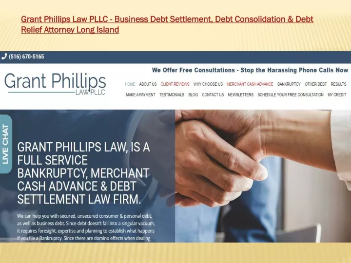 grant phillips law pllc business debt settlement