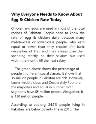 Why Everyone Needs to Know About Egg & Chicken Rate Today