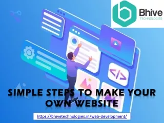 simple steps to make your own website