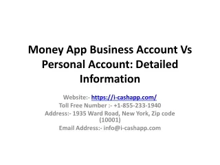 money app business account vs personal account