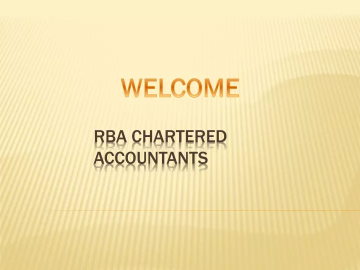 rba chartered accountants