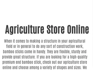 Agriculture Store Online