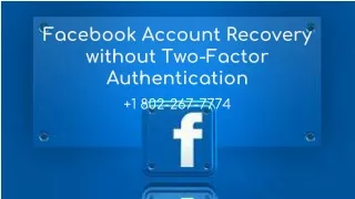 facebook account recovery without two factor authentication