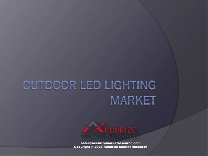 outdoor led lighting market