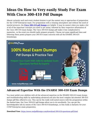 300-410 Pdf Dumps The Sensible Preparing Source