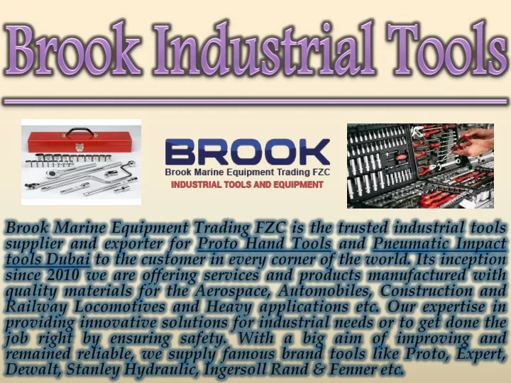 brook industrial tools