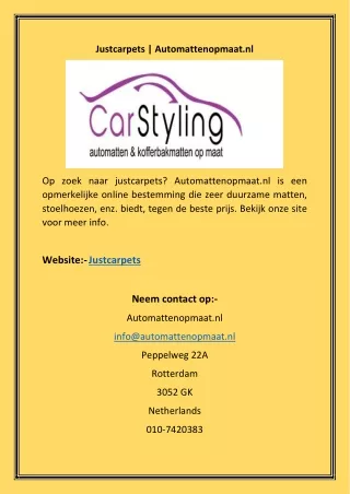 justcarpets automattenopmaat nl