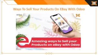 Ways To Sell Your Products On EBay With Odoo