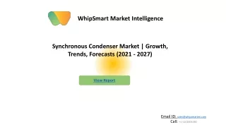 Synchronous Condenser Market Size, Share, Industry Demand, Global Analysis