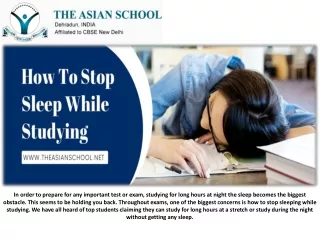 in order to prepare for any important test