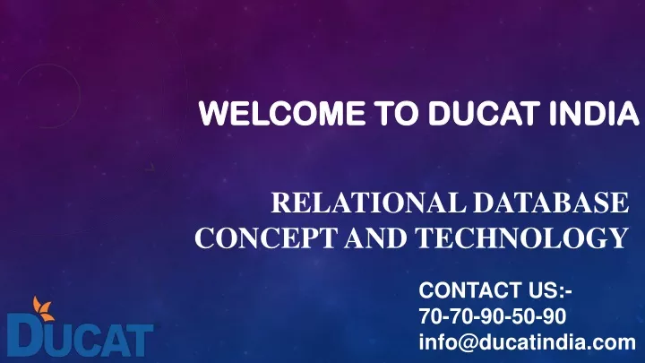 welcome to ducat india