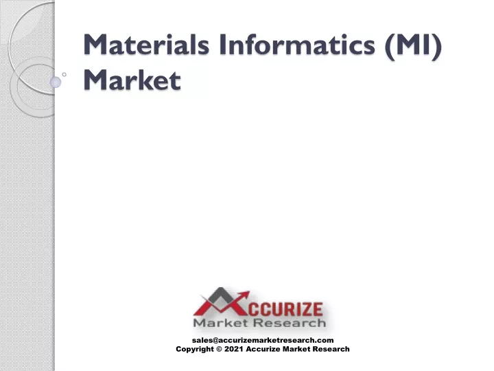 materials informatics mi market