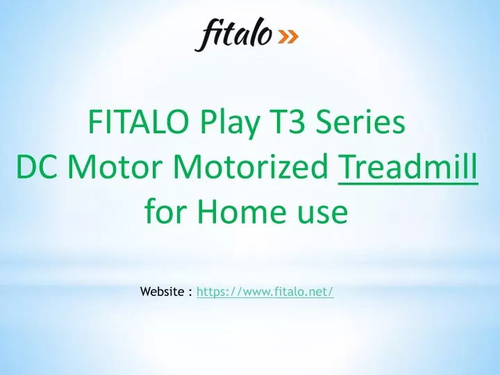 fitalo play t3 series dc motor motorized