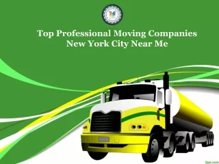 Top Professional Moving Companies New York City Near Me