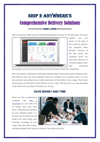 ship 2 anywhere s ship 2 anywhere s comprehensive