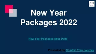 New Year Packages 2022 | New Year Party 2022