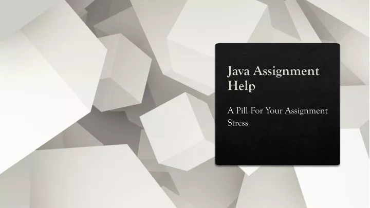 java assignment help