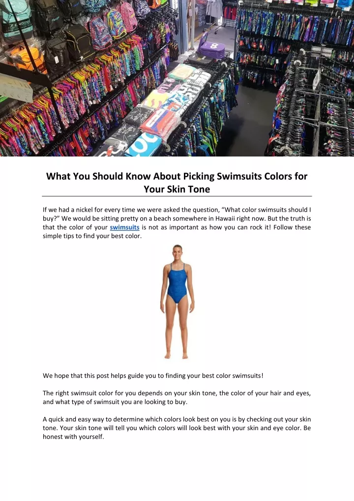 what you should know about picking swimsuits