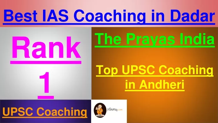 best ias coaching in dadar