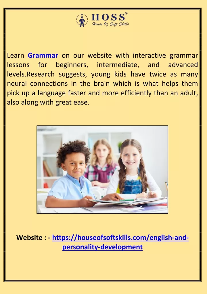 learn grammar on our website with interactive