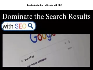 Dominate the Search Results with Best SEO Services in Chandigarh