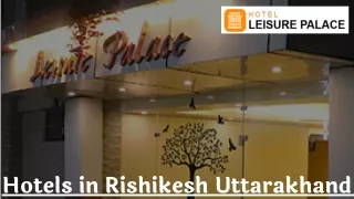 Hotels in Rishikesh Uttarakhand
