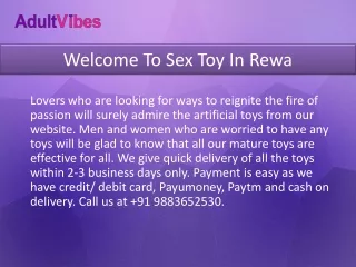Sex Toy In Rewa