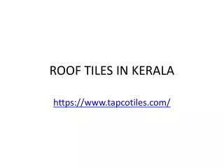 roof tiles in kerala