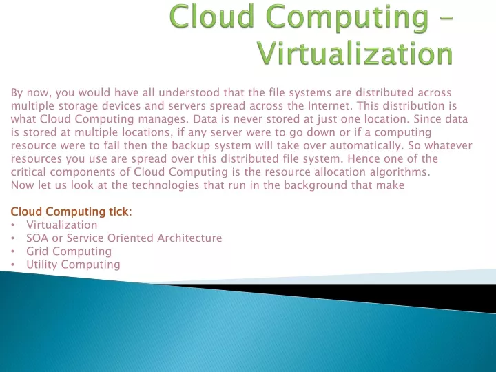 cloud computing virtualization