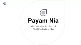 Payam Nia - A Highly Competent Professional From Pleasanton, CA
