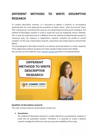 different research