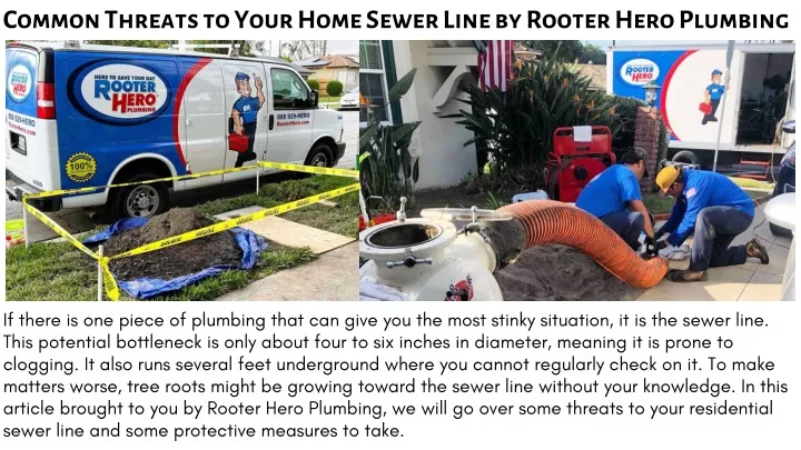 common threats to your home sewer line by rooter