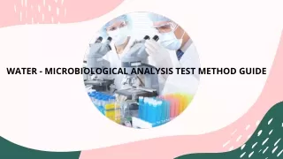 Microbiological Analysis Test Method Guide
