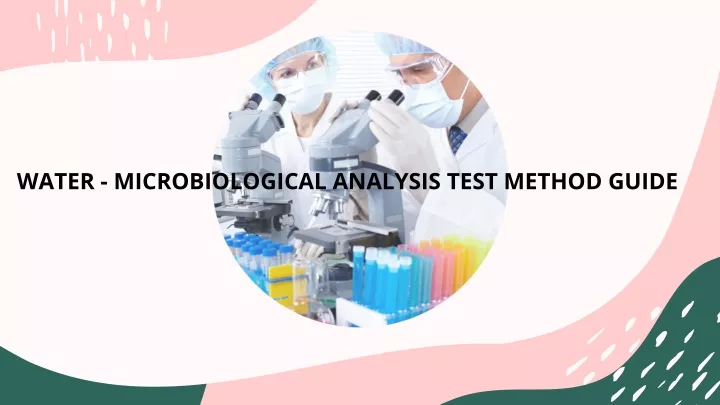 water microbiological analysis test method guide